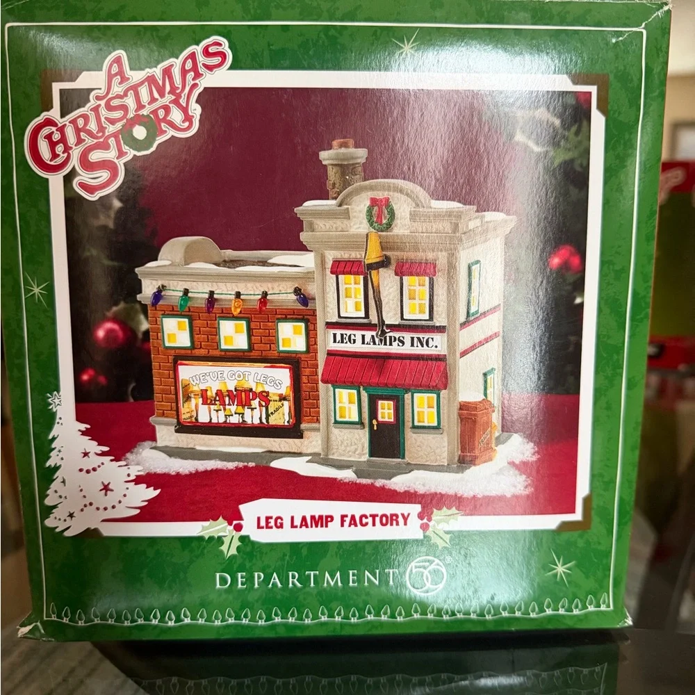 Department 56 A Christmas Story Leg Lamp Factory Decor - Picture 2 of 3